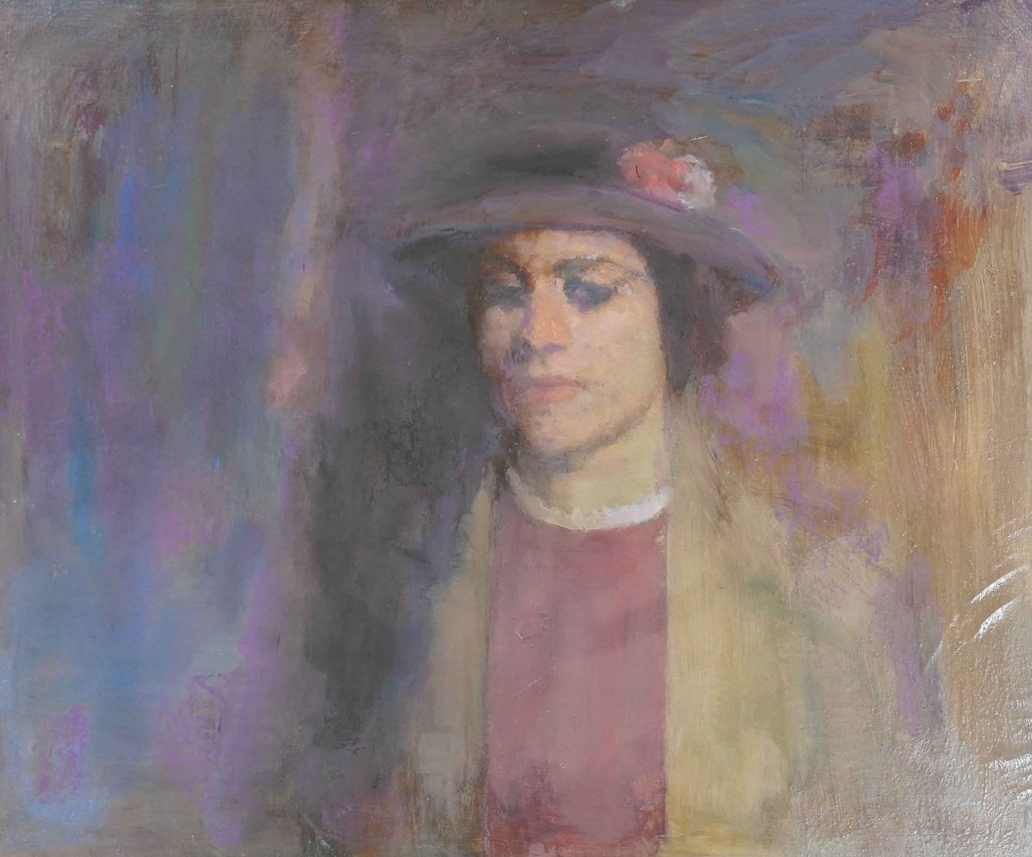 Alex C. Koolman (1907-1998), oil on canvas, Portrait of a lady, 49 x 62cm